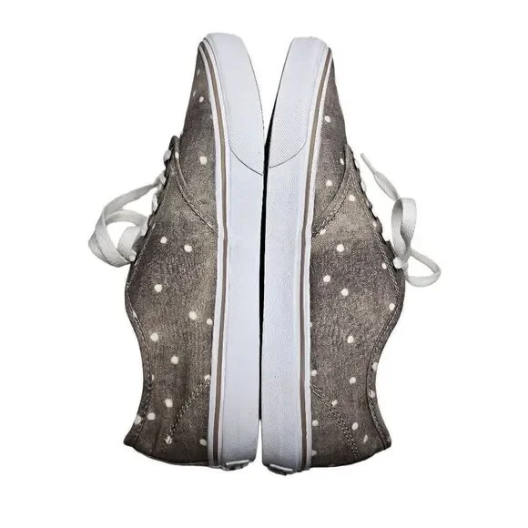 VANS Brown Washed Polka Dot Athletic Shoes Women's Size US 11 Lace Up Classics - Picture 5 of 11